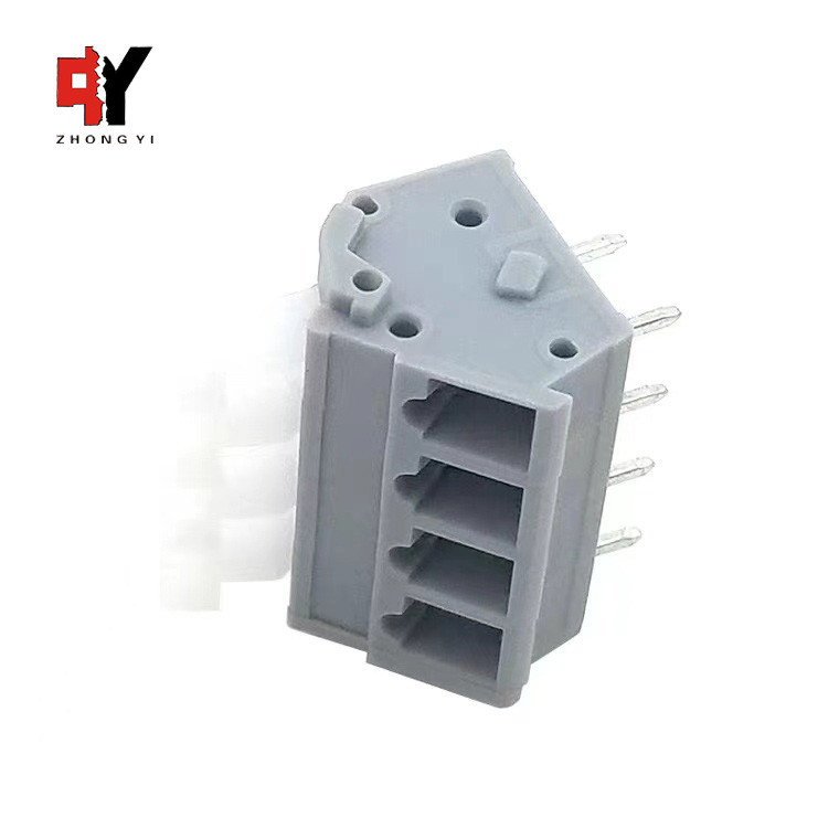 PCB Screwless Spring Wire Terminal Block HQ243-5.0mm Pitch