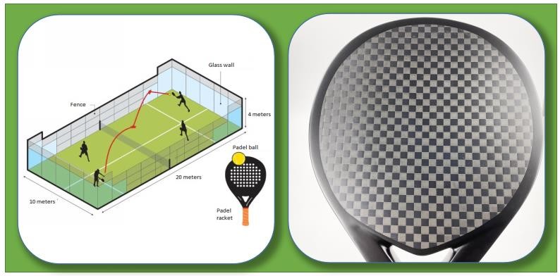 Raqueta Main Frame Carbon Fiber Padel Racket Beach Palas De Padel
