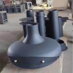 900mm Black Color Hotel Wood Charcoal Suspended Fireplace For Warming