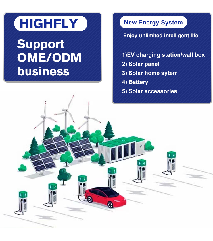 Highfly CE 11kW 16A American Standard EV Charger Single Phase AC EV Charger Home Ac Charging Wall-Mounted EV Charging Station