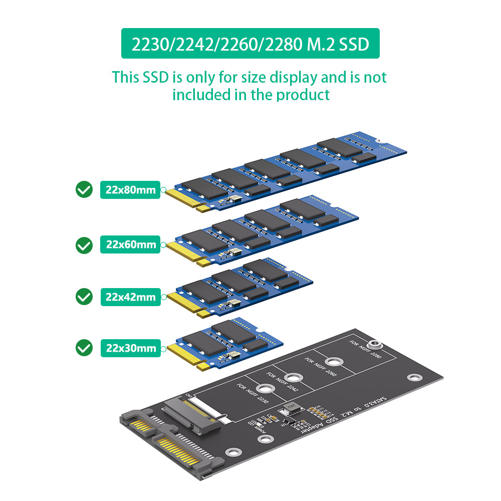 M.2 NGFF To SATA Adapter Card B Key/B & M Key SSD Converter NGFF M2 To 2.5 Inch SATA III Drivers