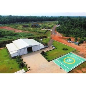 China Steel Structure Helicopter Hangar with Glass Wool Insulation wholesale