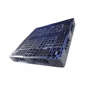 China Black Polypropylene Rackable Plastic Pallets 43x43 Heavy Duty wholesale