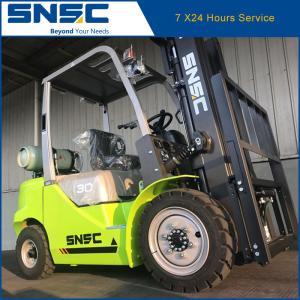 China 3000kg LPG Gas Forklift with Japan Nissan Engine and Hydraulic Transmission Power Shift wholesale
