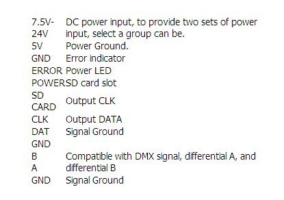 DC5~24V T-1000S SD Card Controller for LPD6803 WS2811 WS2801 8806 led pixel controller RGB full color RGB play video SPI
