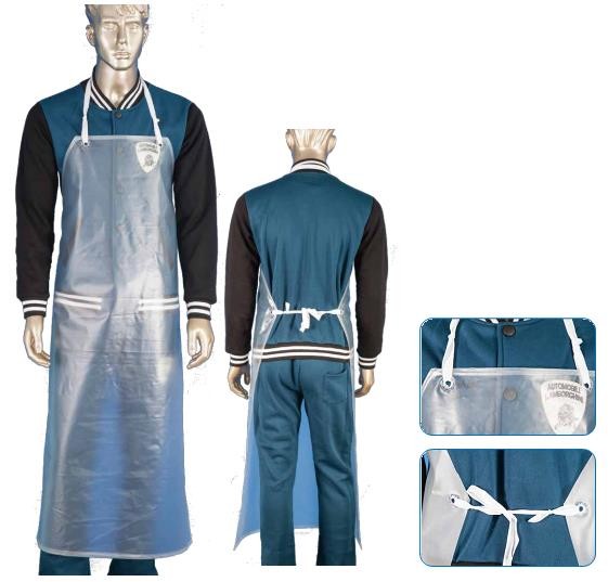 China Heavy Duty Transparent Protective Clothing Aprons 0.3mm / Customized Thickness wholesale