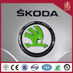 China Round light metal light led car logo with their names for 4S stores wholesale
