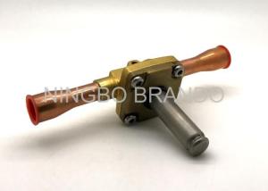 China 018F6701 Solenoid With Brass Body Copper Pipe Refrigeration Solenoid Valve for Fluorinated Gas Lines wholesale