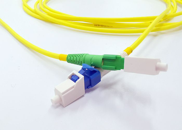 LC / UPC - LC / APC SM simplex fiber optic patch cord 3.0mm G652D LSZH