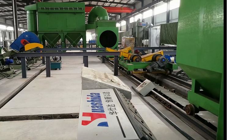 SA2.5 Steel Pipe External Shot Blasting Blastor Machine 114mm-1219mm