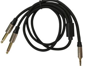China OEM Auto Wiring Harness Assembly Mono 6.5 Jack To Stereo 3.5 Jack Audio Cable wholesale