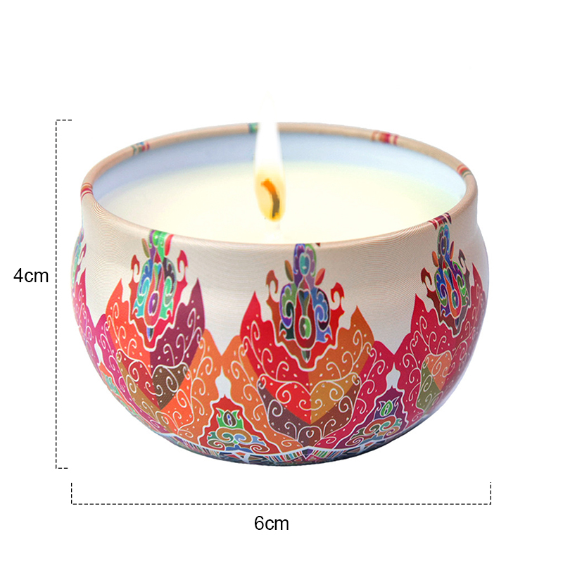 Tin Scented Soy Tea Light Candles Aromatherapy Type 15hours Burning