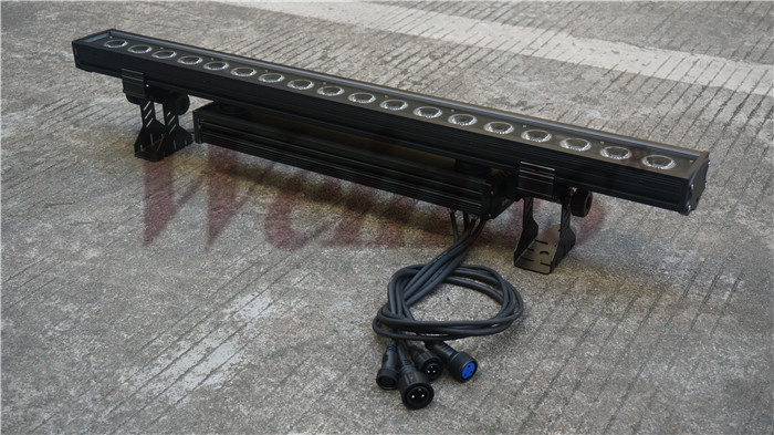 1M Length Outdoor Ip65 Led Wall Wash 4in1 Rgbw 18x15w RGBWA 5 In 1 Led Washer Light