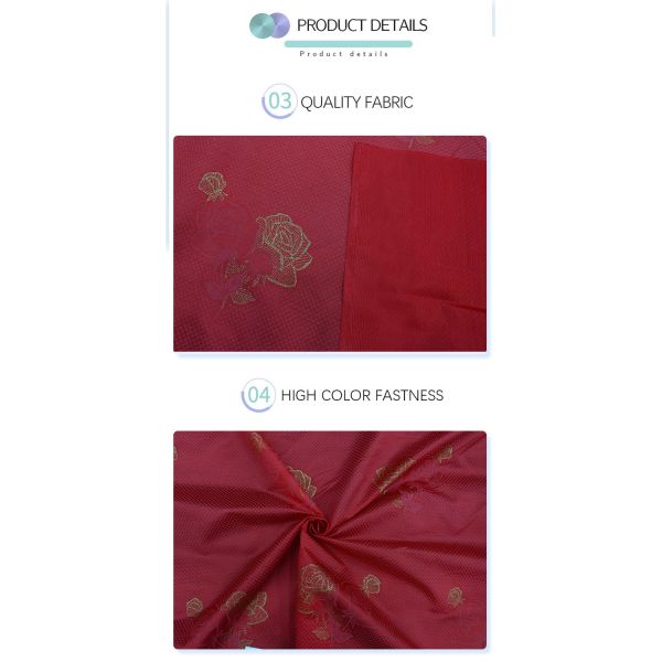 Simmons Mattress Cover Fabric Polyester Warp Knitted Glossy Flat Gold Powder Cloth