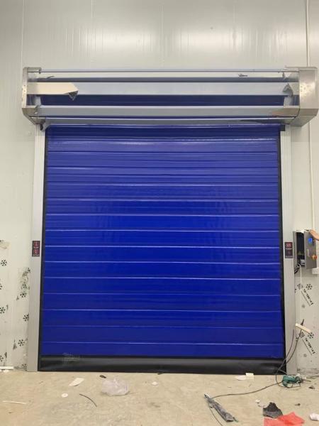 Insulated Self Heating Anti Condensation High Speed Cold Room Doors Wind