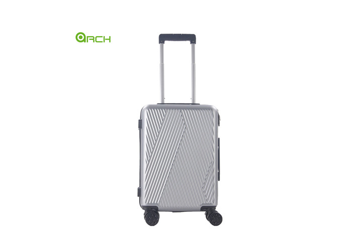 Retractable Handles ABS Spinner Luggage With Mesh Divider