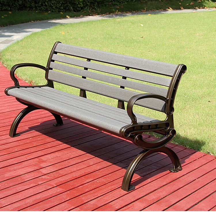 L1500 W500 H750mm 3 Seater Cast Iron And Wood Garden Bench