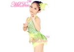 Halter Neck Sequin Tops Jazz Dance Costume Latin Biketard For Little Girls