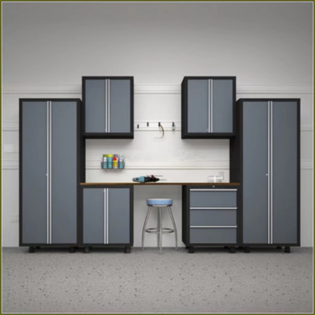Optimize Your Tool Storage with this Heavy Duty Metal Garage Storage Workstation