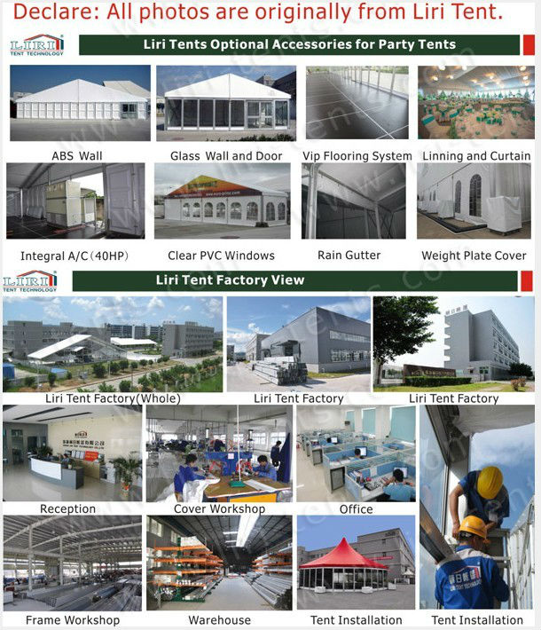 Luxury big tent 20*25m for wedding party supply