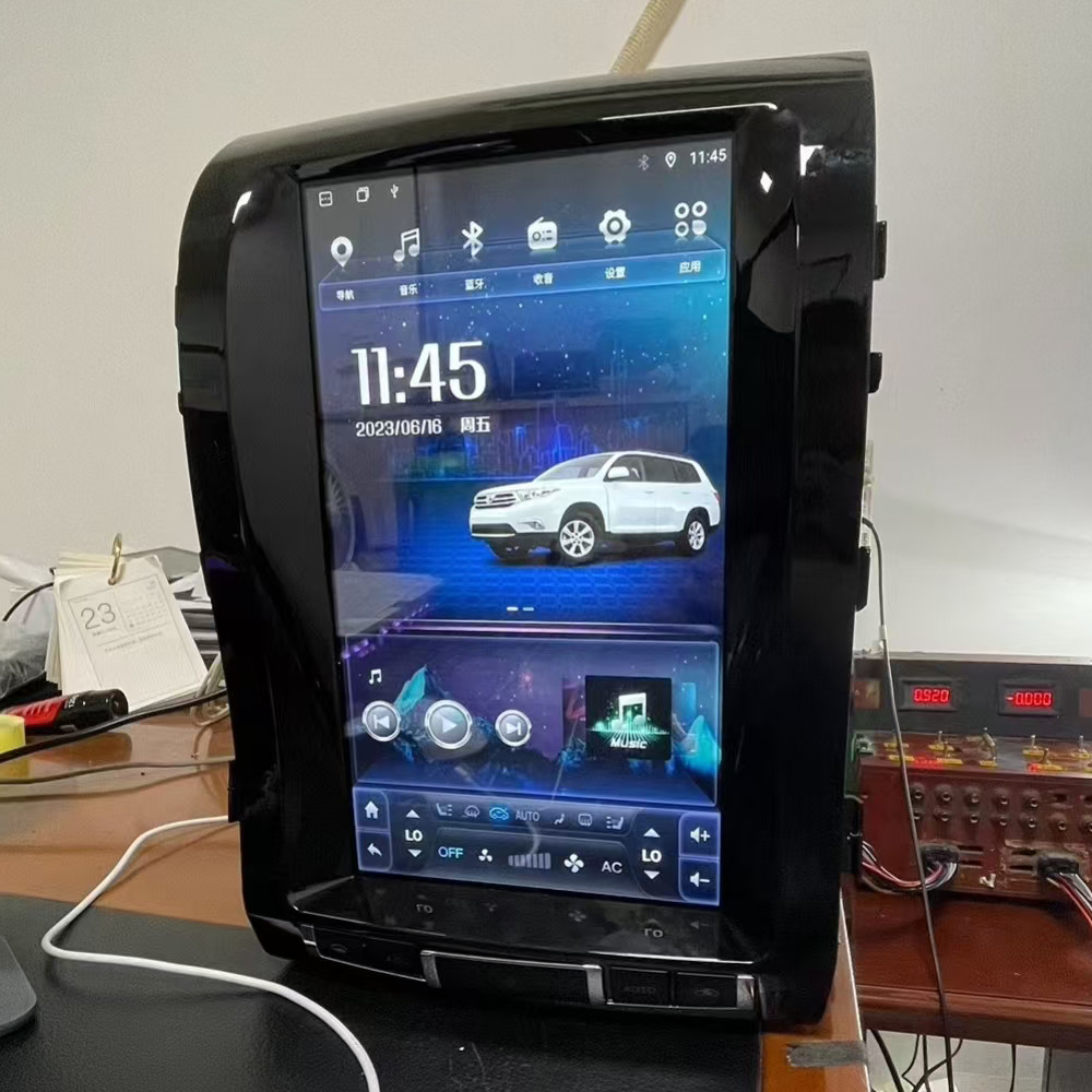 Tesla Vertical Screen Car Radio for Toyota Land Cruiser LC200 Android 12 2008-2018