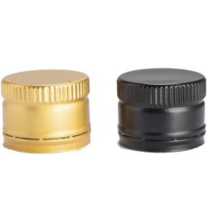China 31.5*24mm Black Aluminium Cap for Olive Oil Bottle Logo Printing and of Cosmetic Packing wholesale
