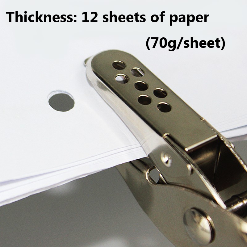 Green Hand Held Hole Punch for DIY Card No. of Holes 1 6mm Circle Metal Paper Puncher