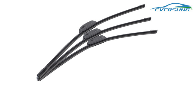 2 Pcs Car Windscreen Wiper Blades Universal U Type Rubber Hybrid Auto Boneless Wiper Blade