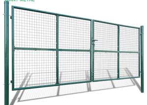China Outdoor H2.4m Expandable Metal Garden Fence Gate wholesale