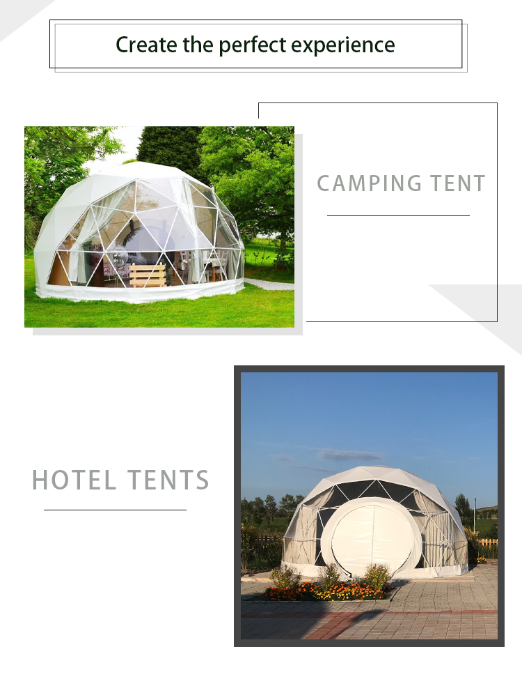 Glamping Inflatable Dome Tent Resort Earth OEM Hotel Tent House