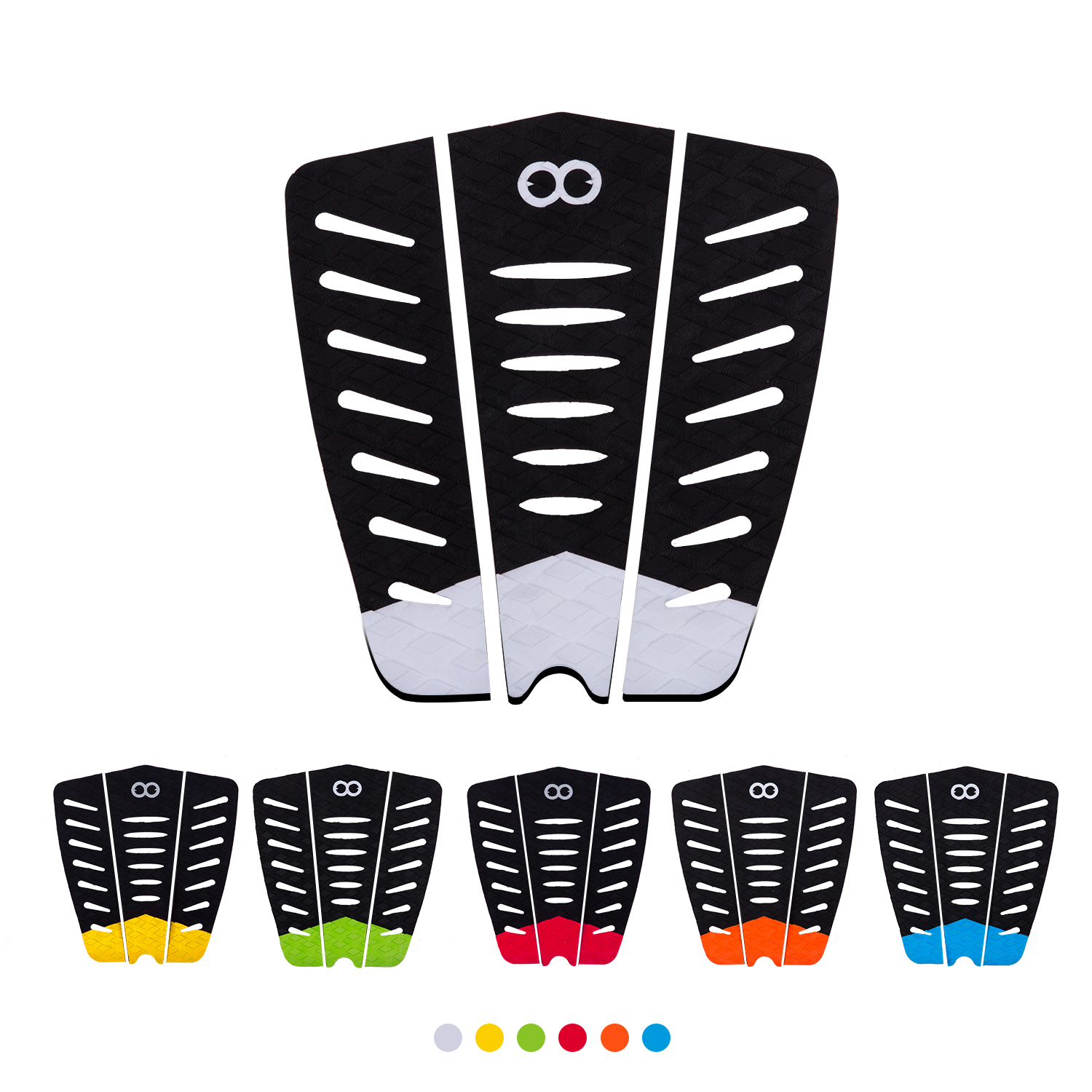 Applicable People Unisex Surfboards 3PCS EVA Surf Grip Deck Pad Traction Pad Surfing