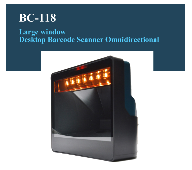 2D Hands-free Barcode Scanner for Supermarket Retail Store Check-out and Inventory