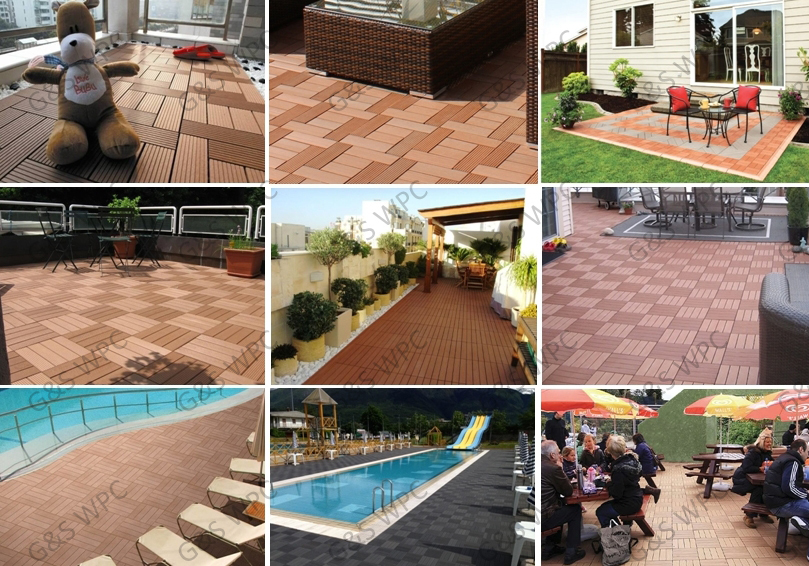 Outdoor Anti Uv Wpc Diy Tiles Wpc Wall Cladding Interior 300 X 22mm Without Nails