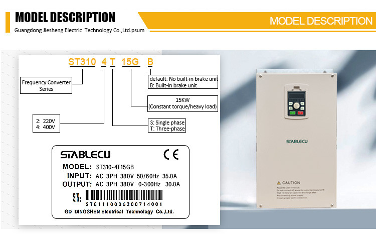 380V 15KW 20HP Variable Frequency Inverter For 3 Phase Motor