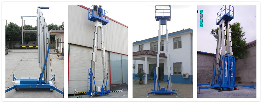 16m electrical man lift/hydraulic ladder lift/mast climbing work platform for sale