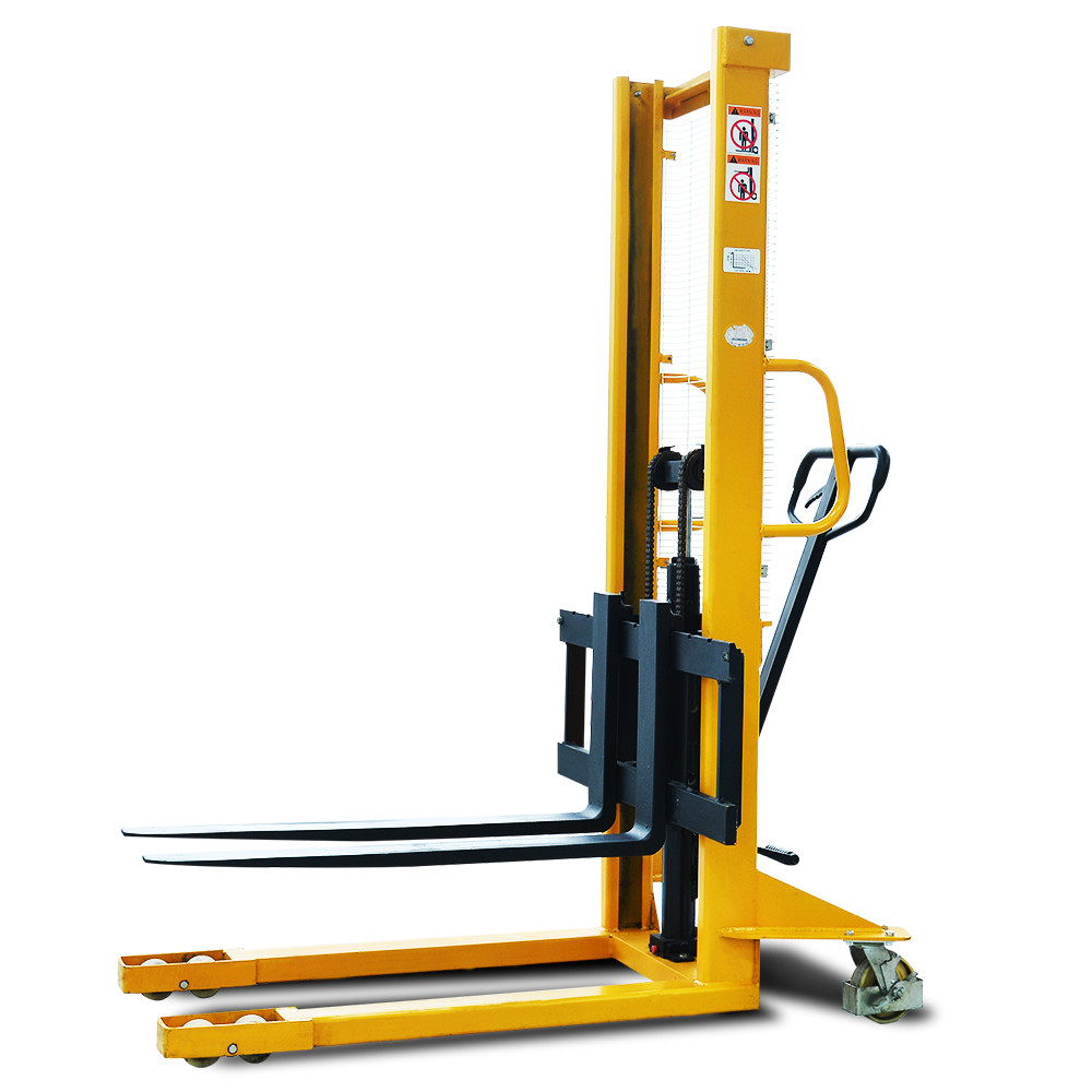 Manual Stacker Portable 1500Kg Capacity Hand Hydraulic Stacker Truck