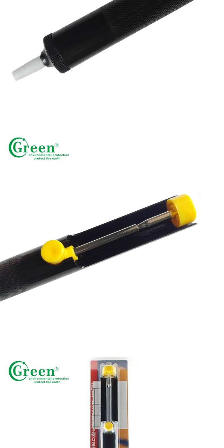 Green DP016 Desoldering Vacuum Pump , Aluminum Alloy Desoldering Station Vacuum Gun