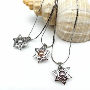 China Fashion Wish Pearl Pendant Necklace Natural Oyster Gift Box Love Heart Cage Holder Chokers Necklace For Women Jewelry wholesale