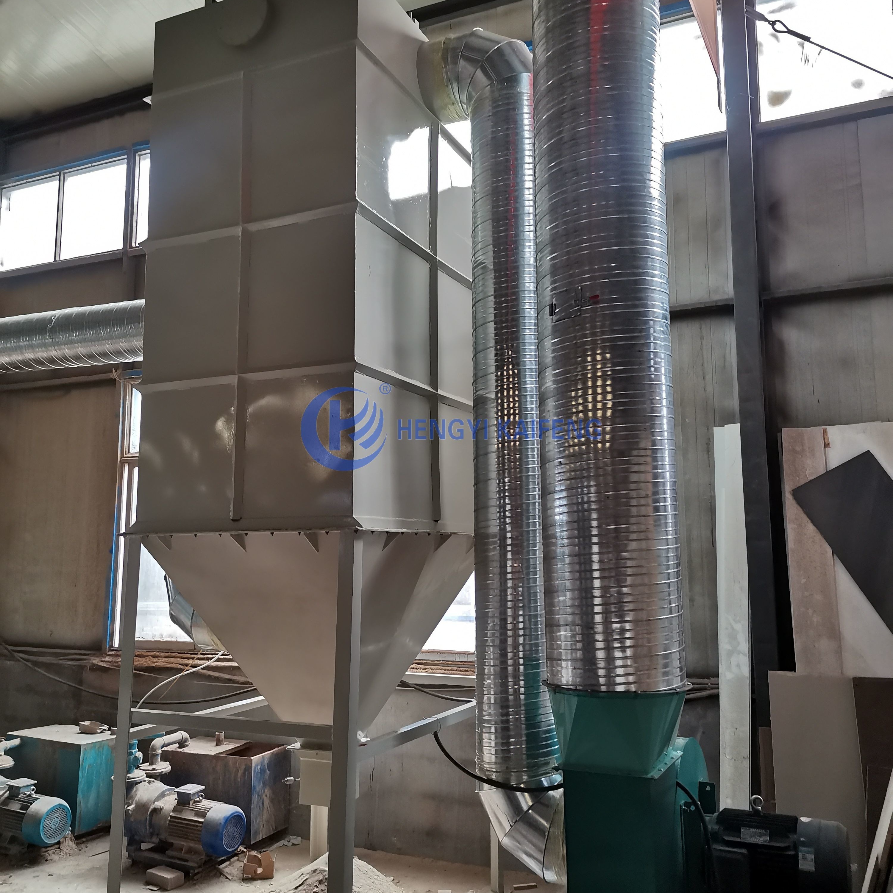 Powerful Industrial Dust Removal Equipment Filter Area 69.1m2