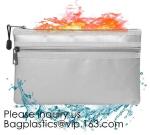Silicone Coated Fire Resistant Envelope bag Fireproof Money Document Bag
