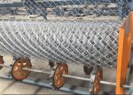 Stainless Steel Wire Automatic Fencing Machine , Diamond Mesh Wire Making