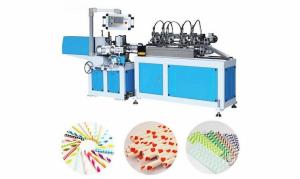 China 3Phase 50Hz Paper Straw Making Machine , 0.6Mpa Paper Straws Manufacturing Machine wholesale