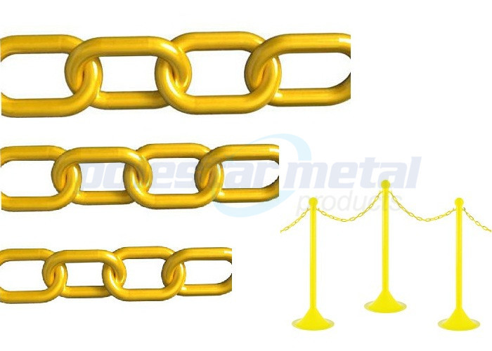 ISO Approved Decorative Lightweight Red Plastic Safety Chain For Street