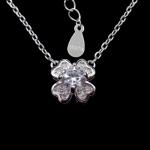Engagement Necklace New Jewellery Design Lucky Four Leaf Clover Shape