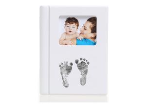 China Newborn Baby Keepsake Box Lettering Baby Hand And Foot Printing wholesale