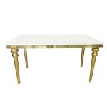 SS Base Elegant Wedding Chairs And Sweetheart Table