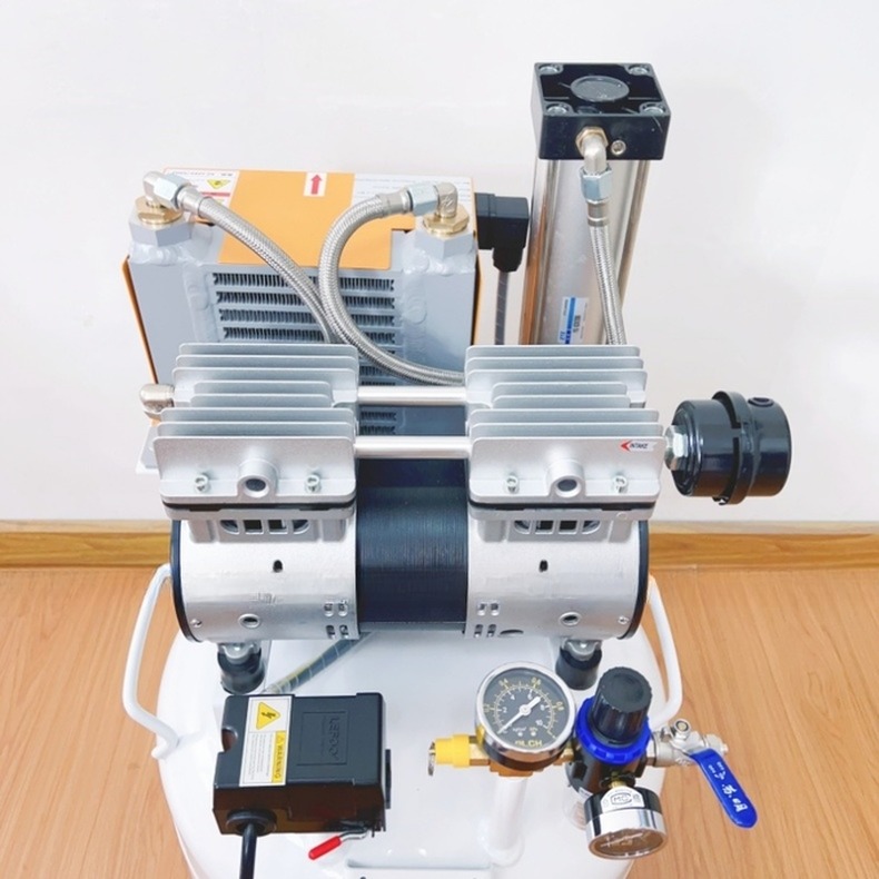 CE Certified Oil Free Air Compressor Dental Clinic 32L Dental Air Compressor With Dryer