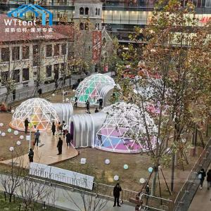 China Half Sphere Outside Geodesic Dome Camping Tent Stove Bathroom wholesale
