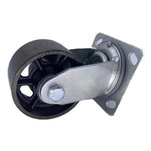 China 150mm Heavy Duty Castor Wheels Cast Iron Castors Swivel Casters wholesale