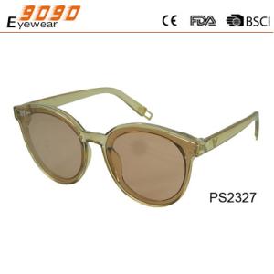 China Newest Style 2018 plastic Fashionable Sunglasses,UV 400 Protection Lens wholesale